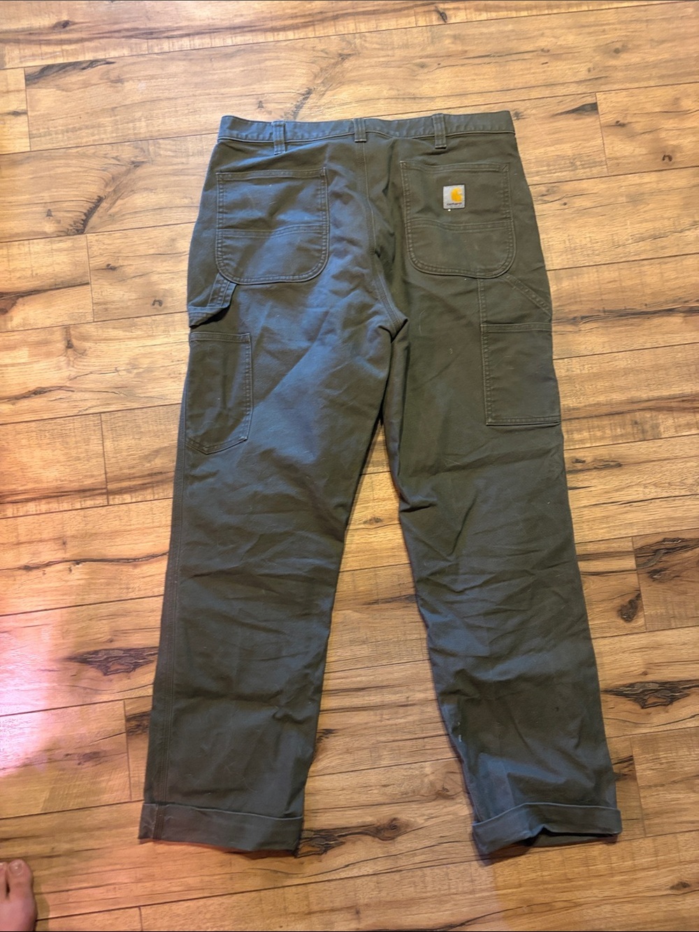 Carhartt Men's Olive Pants - Straight Leg - Picture 3 of 3